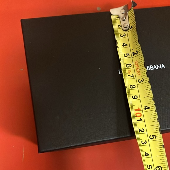 DOLCE & GABBANA - BLACK SUNGLASSES BOX, CLOTH, MANUAL - 7” Long 3” Tall Preloved - Picture 7 of 8